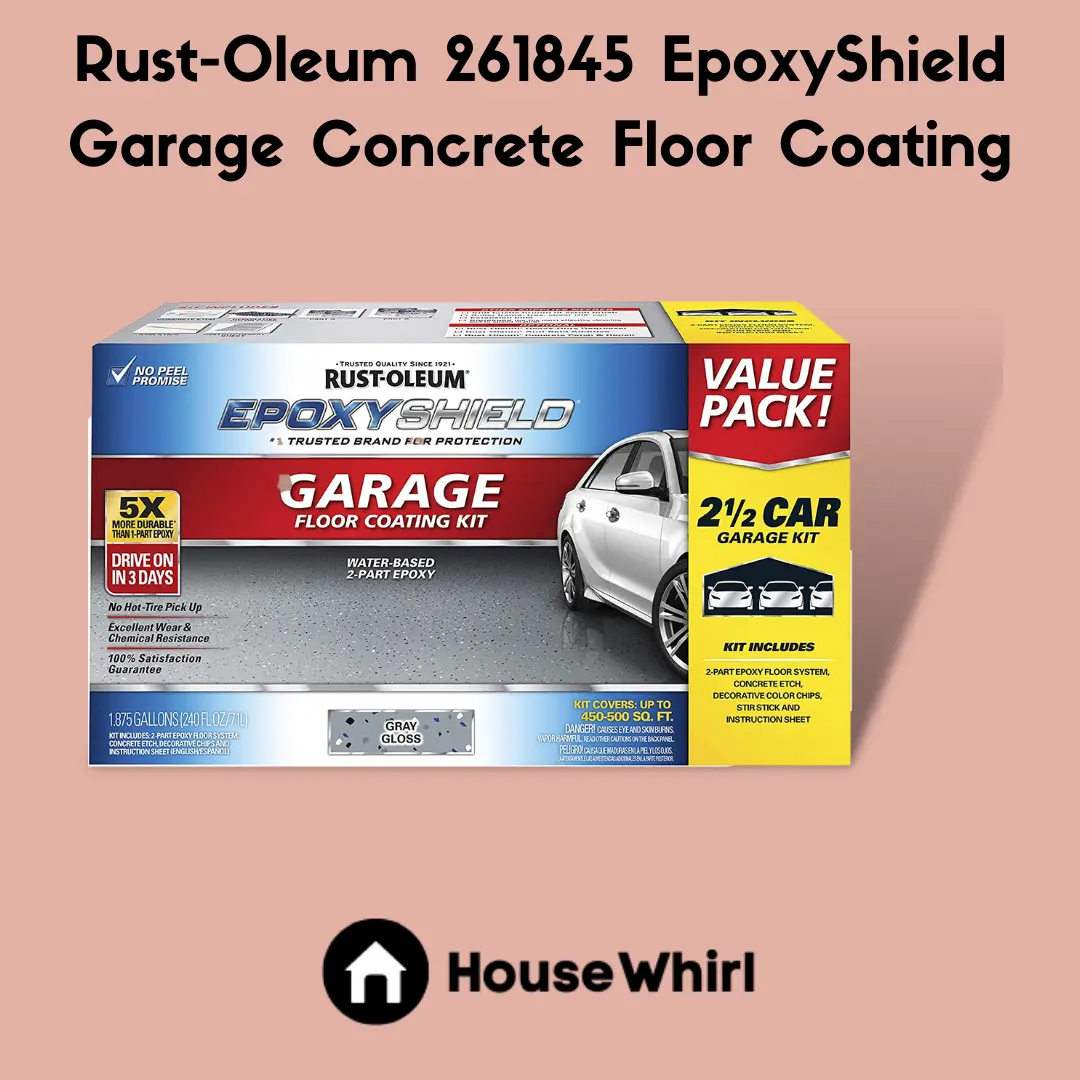 rust oleum 261845 epoxyshield garage concrete floor coating house whirl