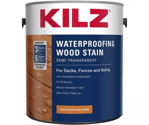 KILZ L832111 Exterior Waterproofing Wood Stain