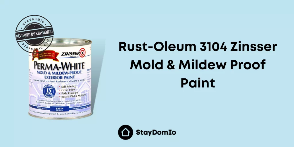 Rust-Oleum 3104 Zinsser Mold & Mildew Proof Paint Reviewed