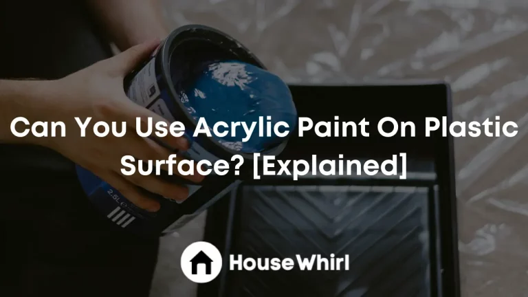Can You Use Acrylic Paint On Plastic Surface? [Explained]