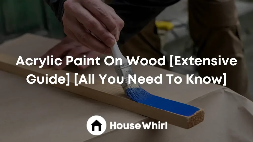acrylic paint on wood house whirl
