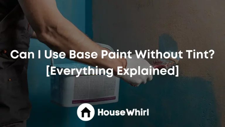 Can I Use Base Paint Without Tint? [Everything Explained]