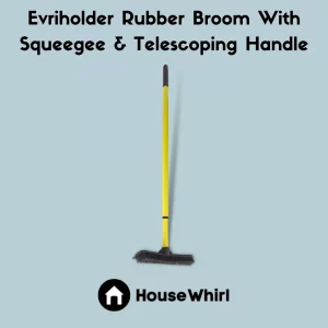 evriholder rubber broom with squeegee telescoping handle house whirl