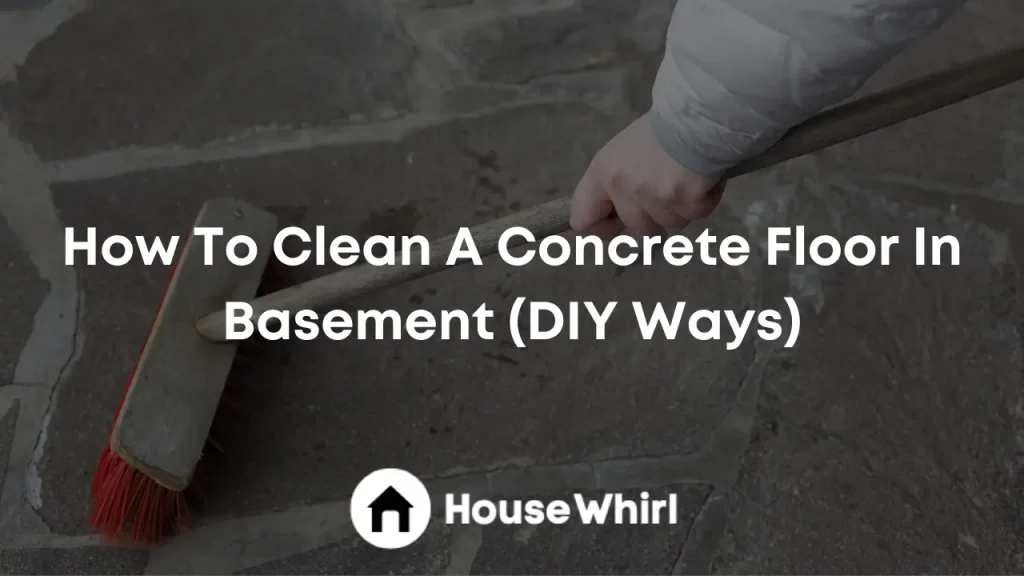 how to clean a concrete floor in basement