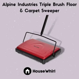 alpine industries triple brush floor carpet sweeper house whirl