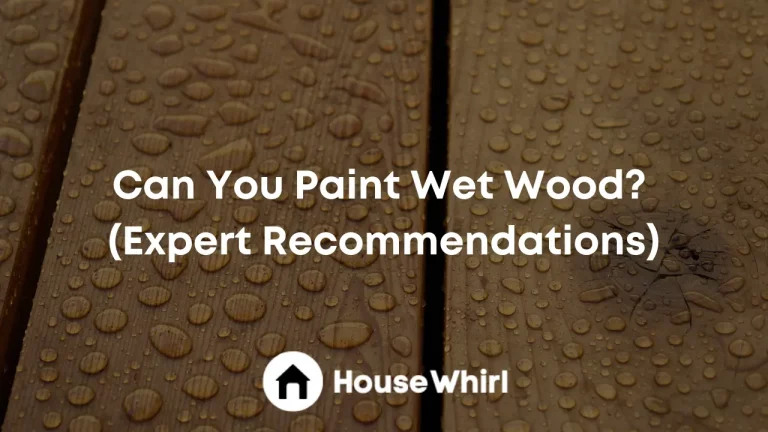 Can You Paint Wet Wood? (Expert Recommendations)