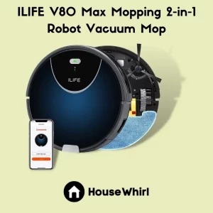 ilife v80 max mopping 2 in 1 robot vacuum mop house whirl