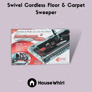 swivel cordless floor carpet sweeper house whirl