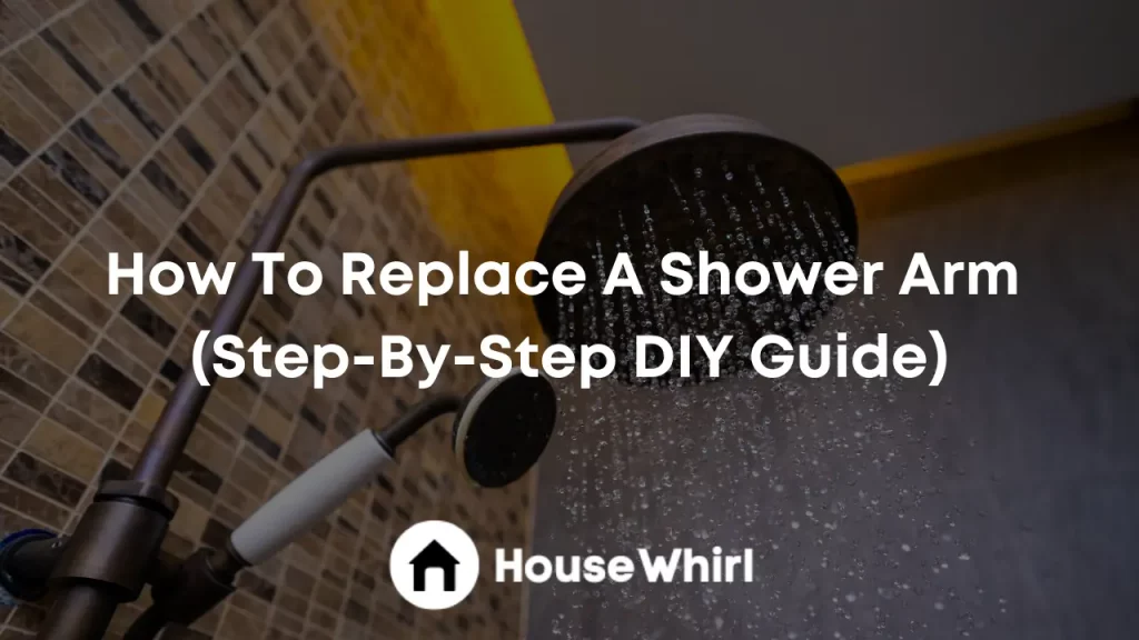 how to replace a shower arm house whirl