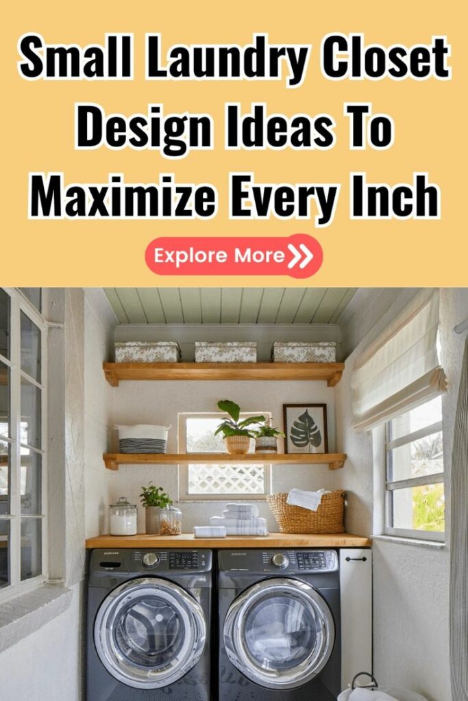 30+ Useful Small Laundry Closet Ideas