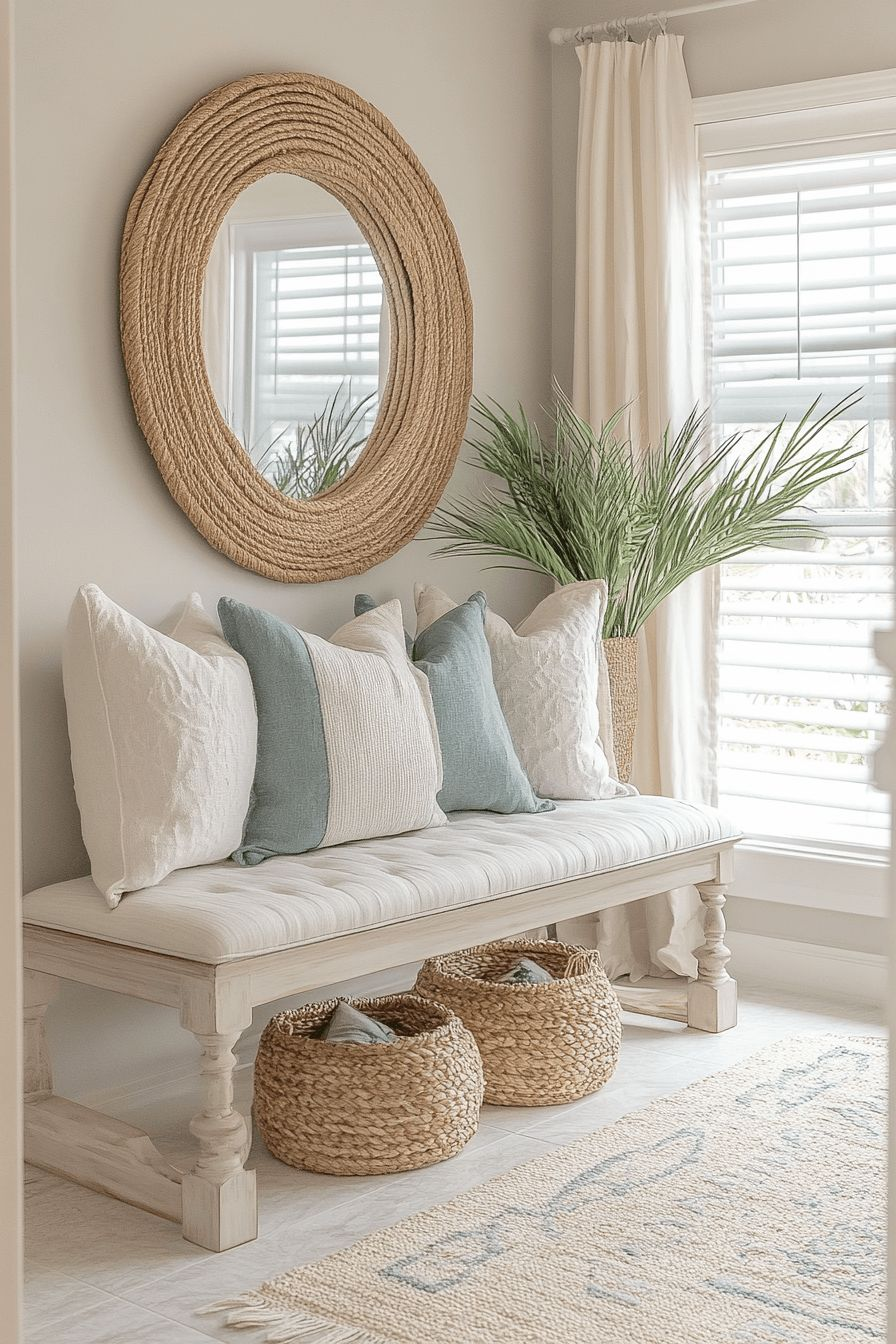 Picture of Best Blue And White Coastal Entryway